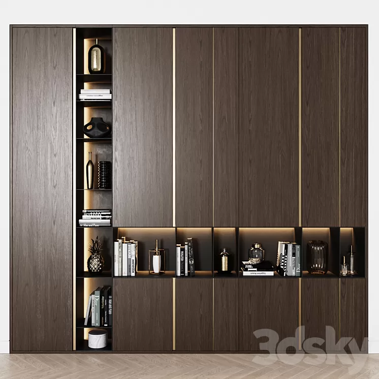 Contemporary wardrobe 27 3D Model Free Download