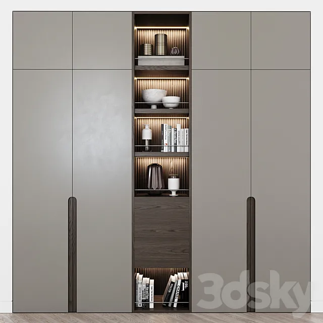 Contemporary wardrobes 05 3DModel