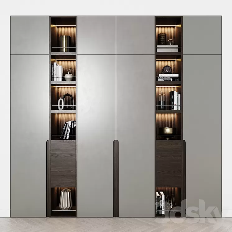 Contemporary wardrobes 32 3D Model
