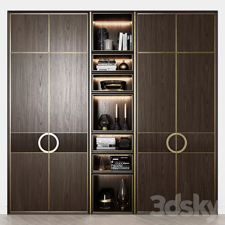 Contemporary wardrobes 34 3D Model Free Download