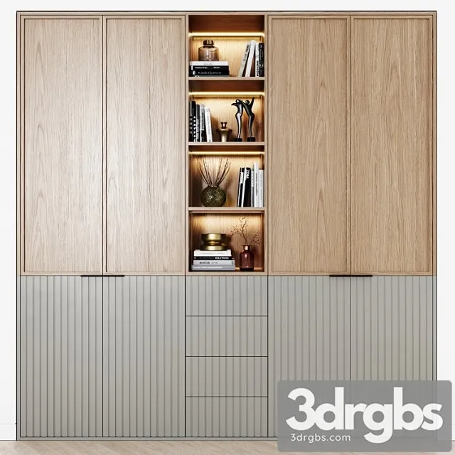 Contemporary wardrobes 37 3D Model Download