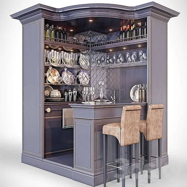 “Contest” Bar Stool + Barhocker Chiara Vintage – KARE Design 3D Model