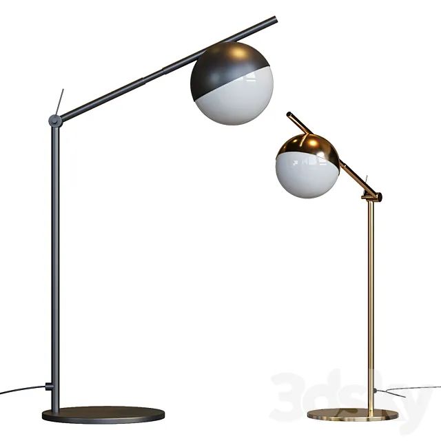 Contina Swing Arm Table Lamp 3DModel Contina Swing Arm Table Lamp 3DModel