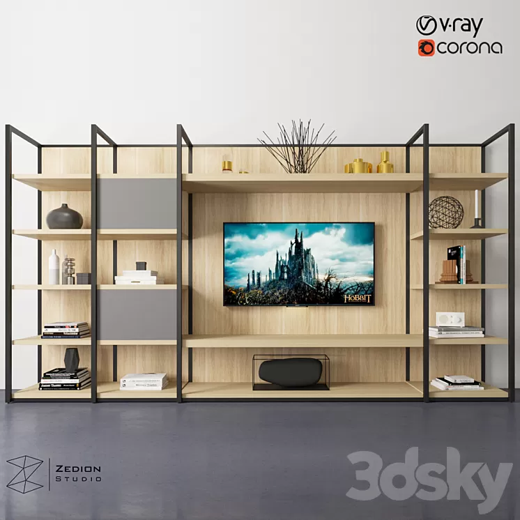 CONTINUUM | Storage wall 3D Model CONTINUUM | Storage wall 3D Model