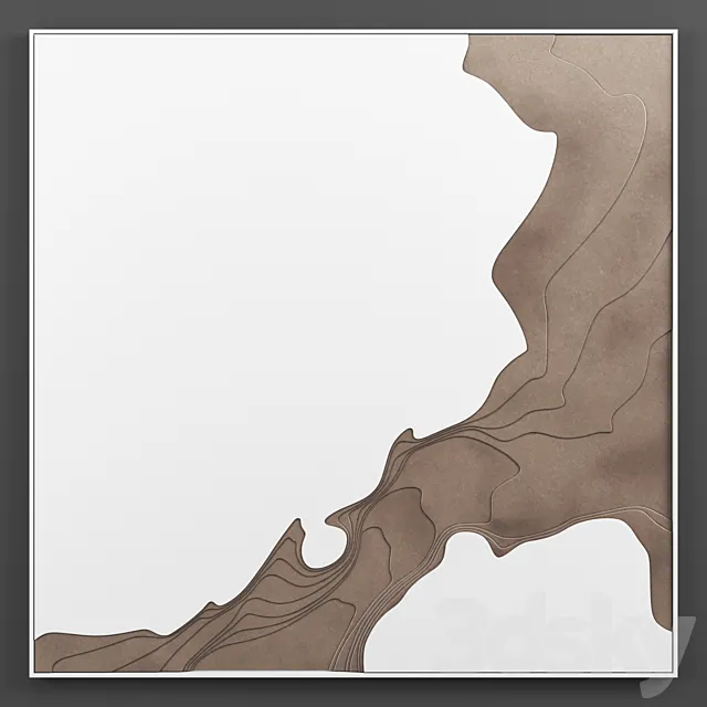 Contour In Acrylic & Bronze by Petr Weigl 3DModel