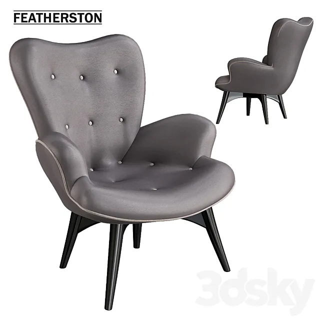 Contour Lounge Chair 3D Model