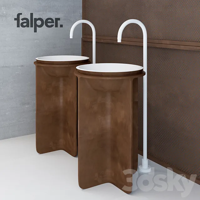 CONTROSTAMPO | Falper Washbasin and bathtub 3D Model CONTROSTAMPO | Falper Washbasin and bathtub 3D Model