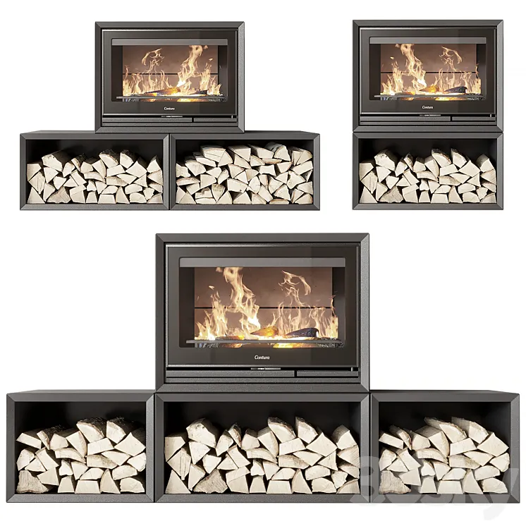 Contura fireplace 3D Model Free Download