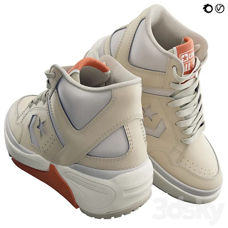 Converse Weapon Cx Mid 3D Model Free Download