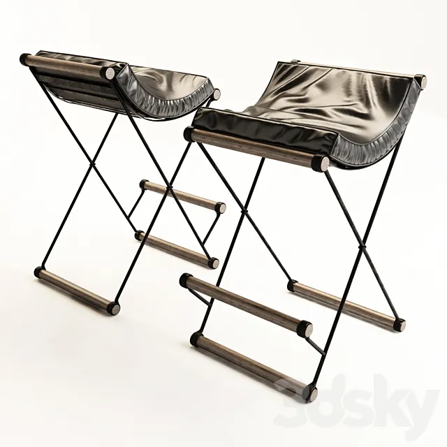 CONVERSO _ Cleo Baldon Bar Stools 3D Model