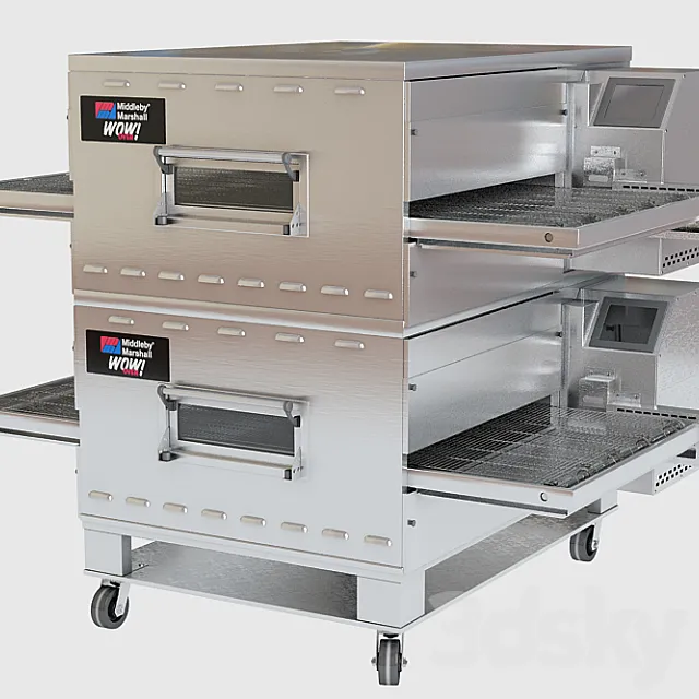 Conveyor Pizza Oven Middleby Marshall PS640-2 3D Model
