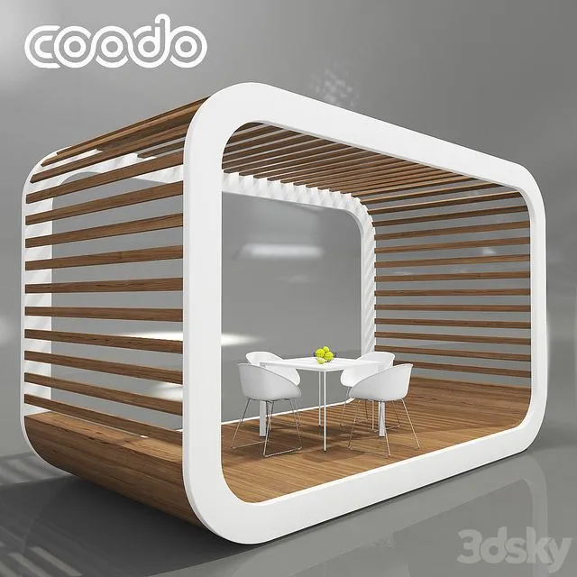 Coodo Pergola White Edition 3D Model