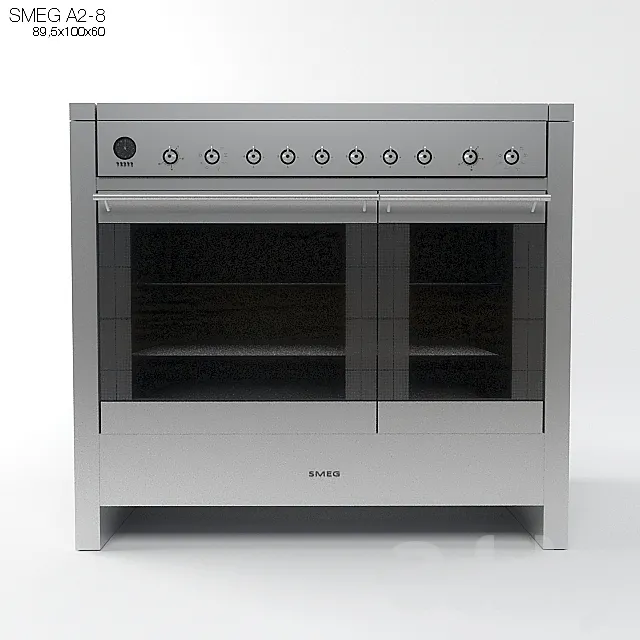 Cooker SMEG A2-8 (89.5 h100h60) 3D Model