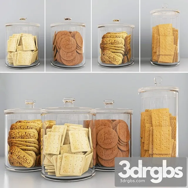 Cookie jars 2 3D Model Download