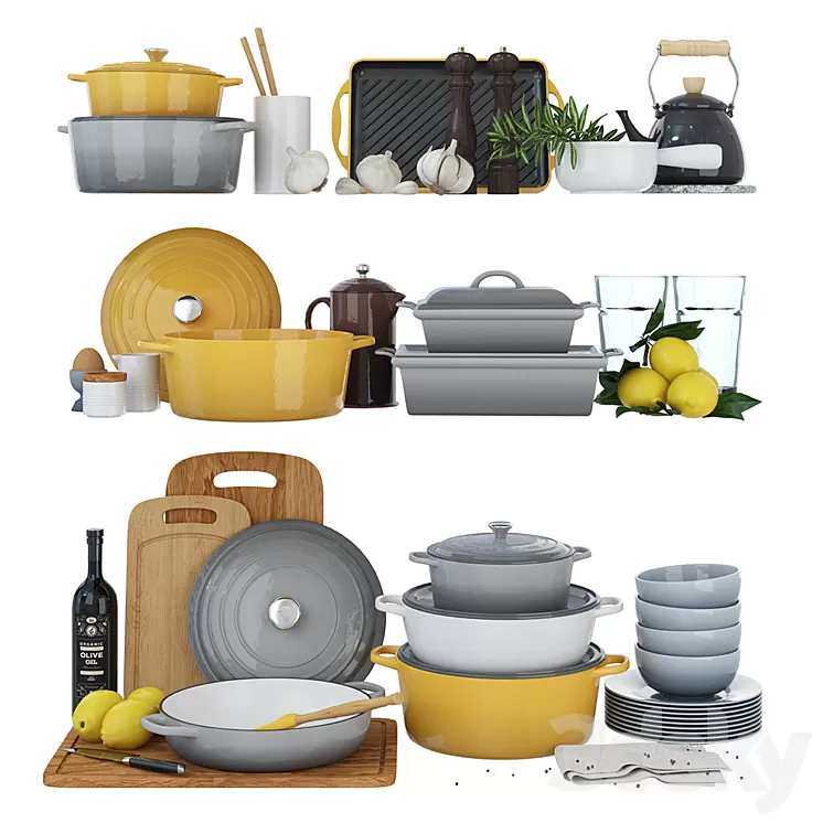Cookware Le Creuset 02 3D Model