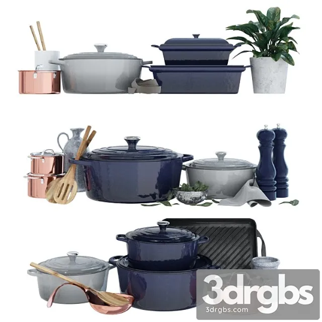 Cookware le creuset 3D Model Download