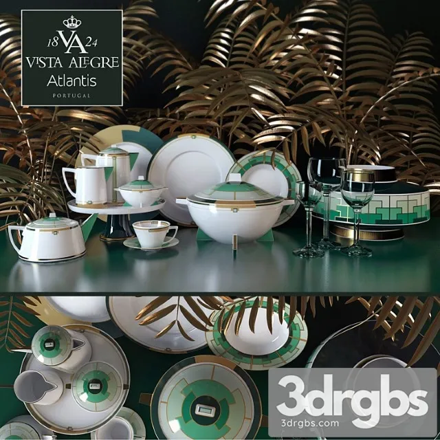 Cookware Set Emerald factory Vista Alegre 3D Model Download