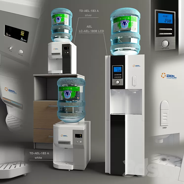 Coolers: TD-AEL-183 A; LC-AEL-180B LCD 3D Model