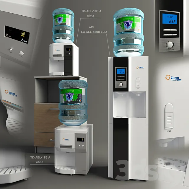 Coolers: TD-AEL-183 A; LC-AEL-180B LCD 3DModel