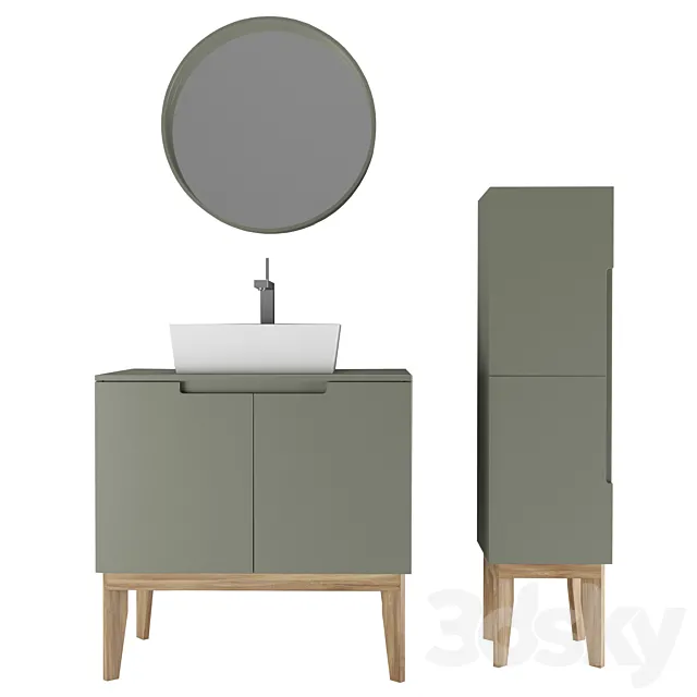 Cooper bathroom furniture 3D Model Cooper bathroom furniture 3D Model