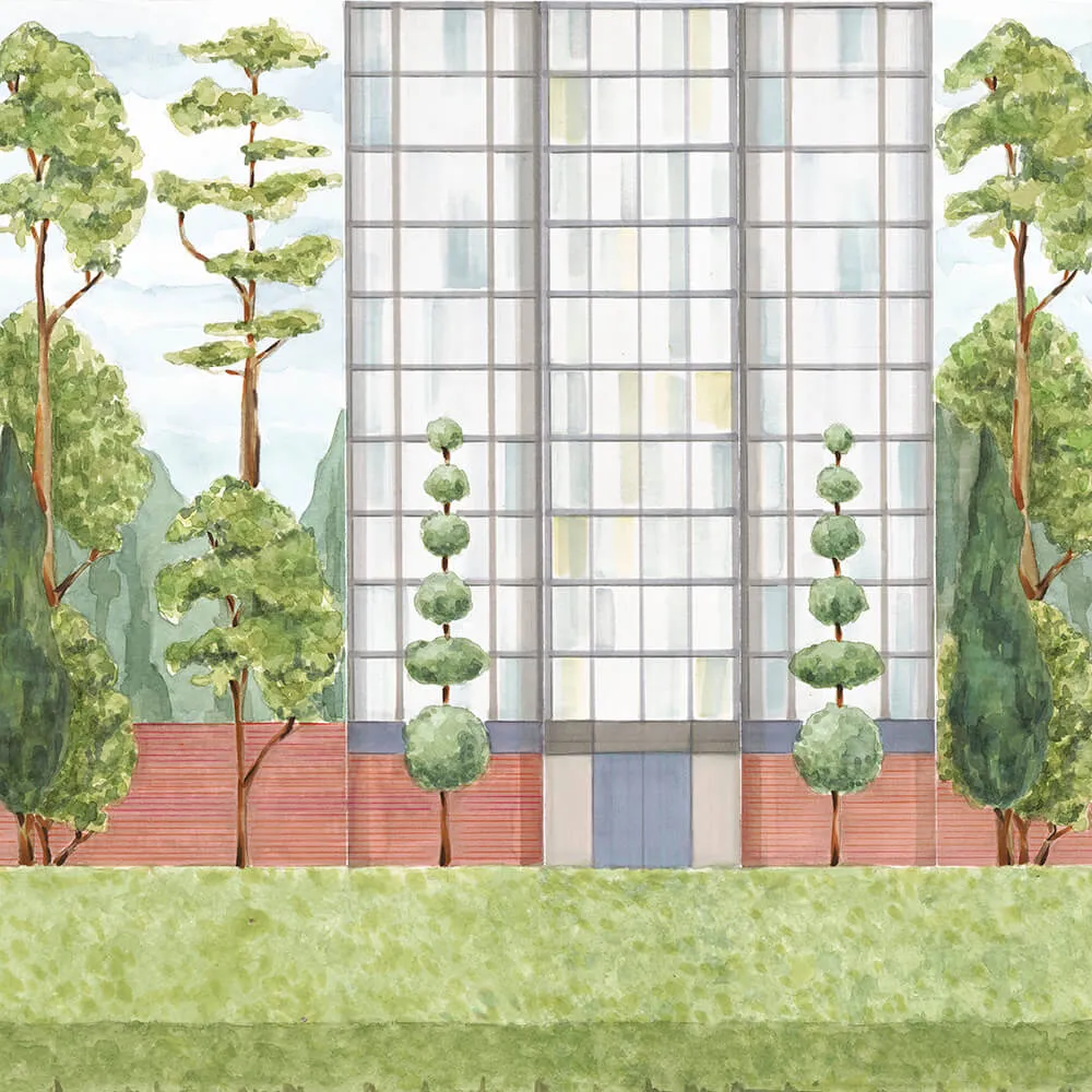 Coordonné – Wallpaper Urban Garden 3D Model Coordonné – Wallpaper Urban Garden 3D Model