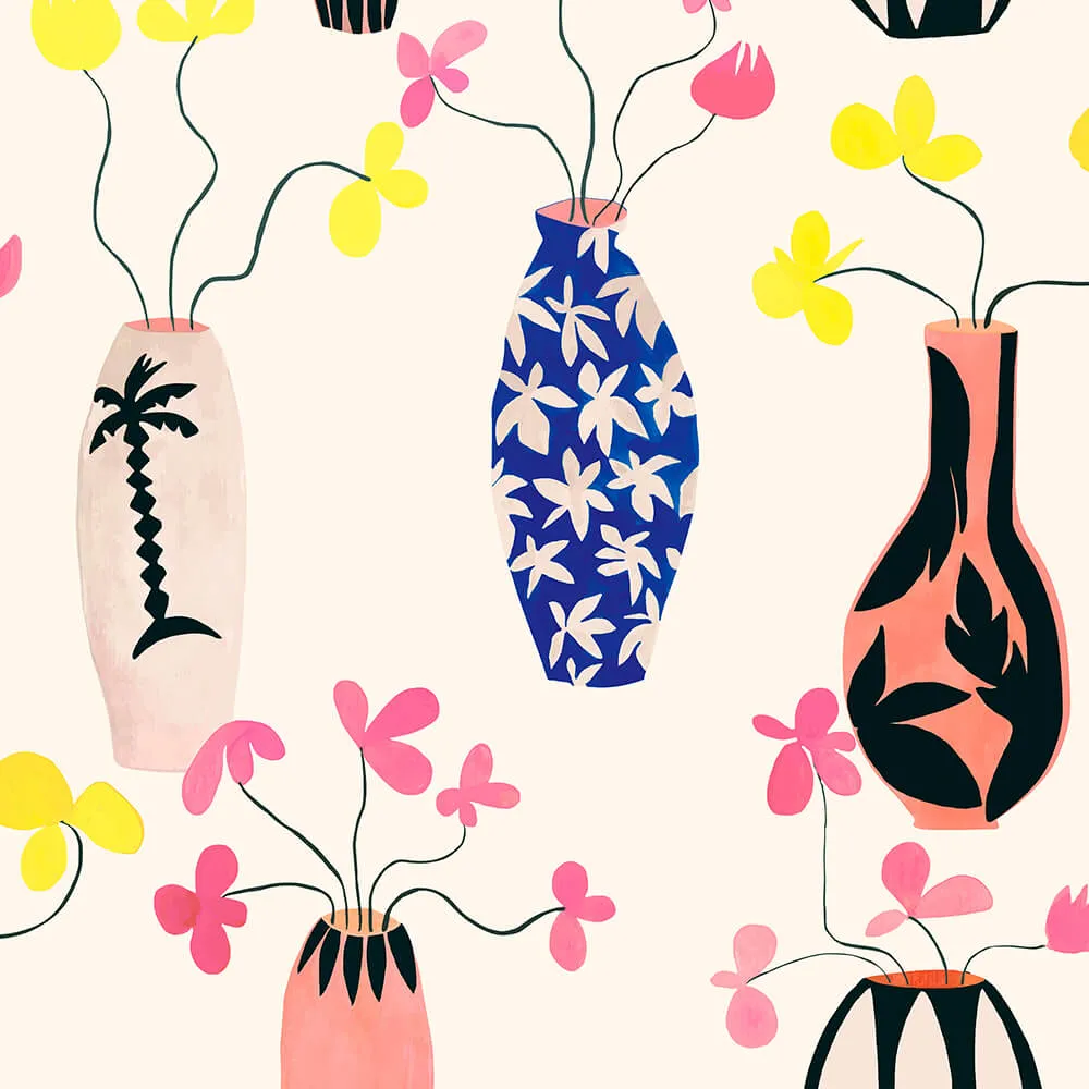 Coordonné – Wallpaper Vase of Paradise 3D Model Coordonné – Wallpaper Vase of Paradise 3D Model