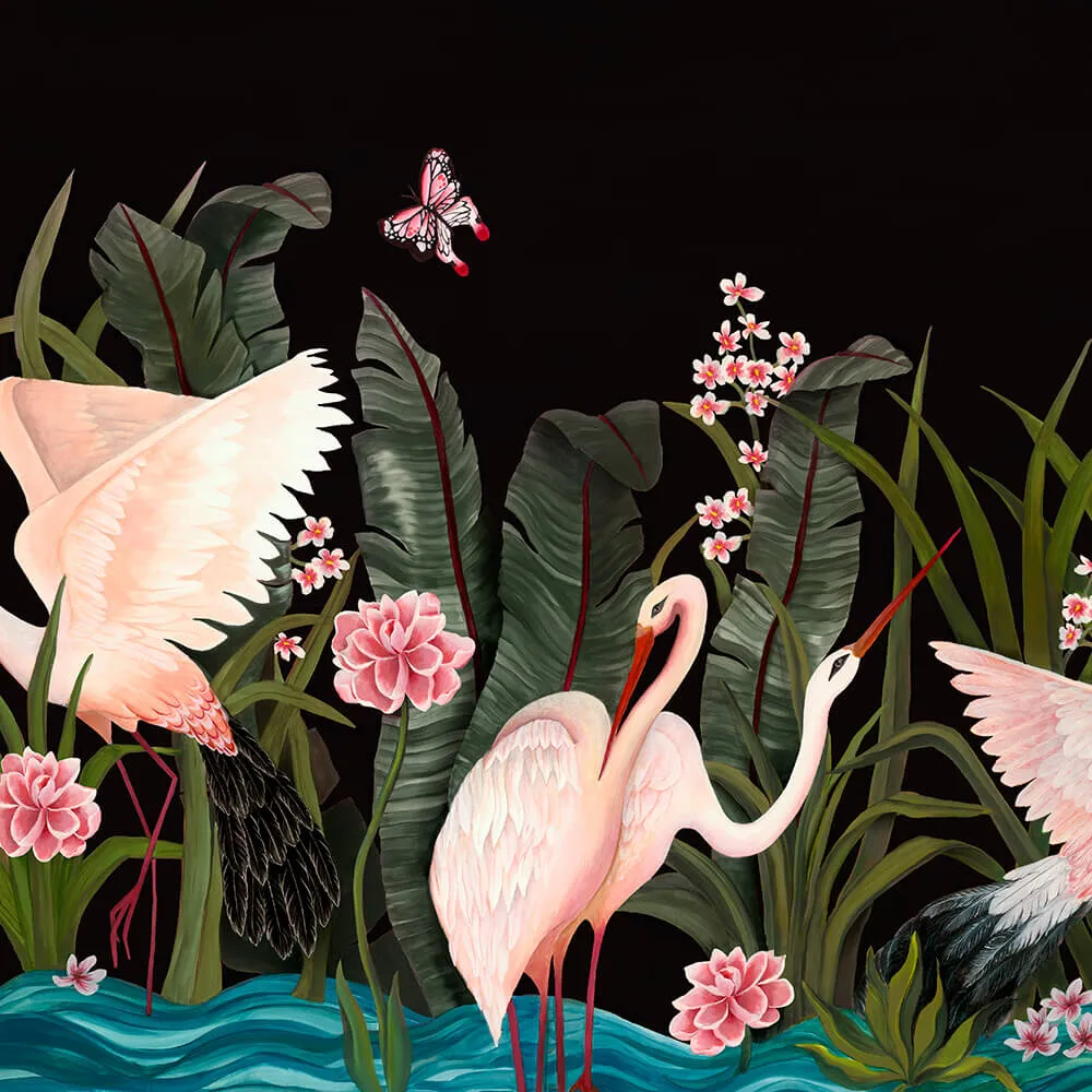 Coordonné – Wallpaper Wetlands Sunrise 3D Model Coordonné – Wallpaper Wetlands Sunrise 3D Model