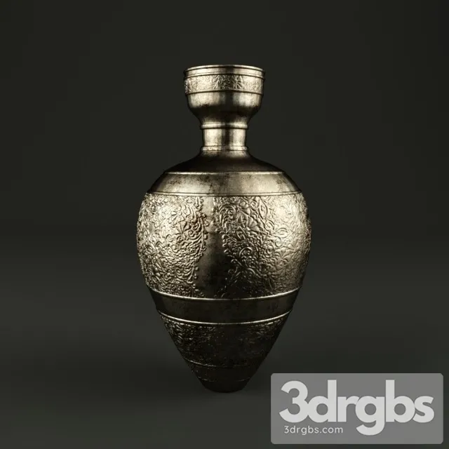 Copper Antique Vase 3D Model Download