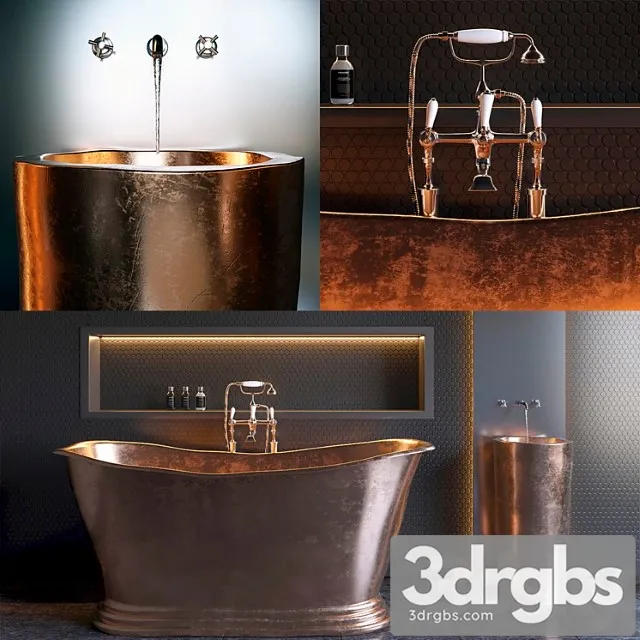 Copper Bath 3D Model Download