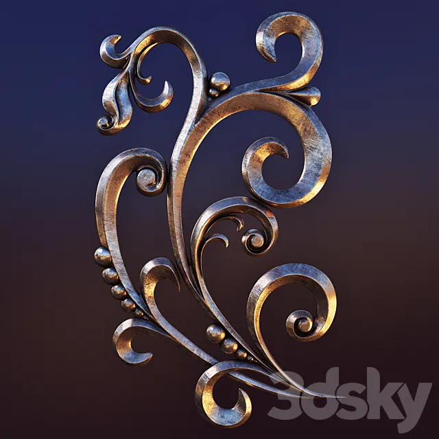 copper pattern 3D Model