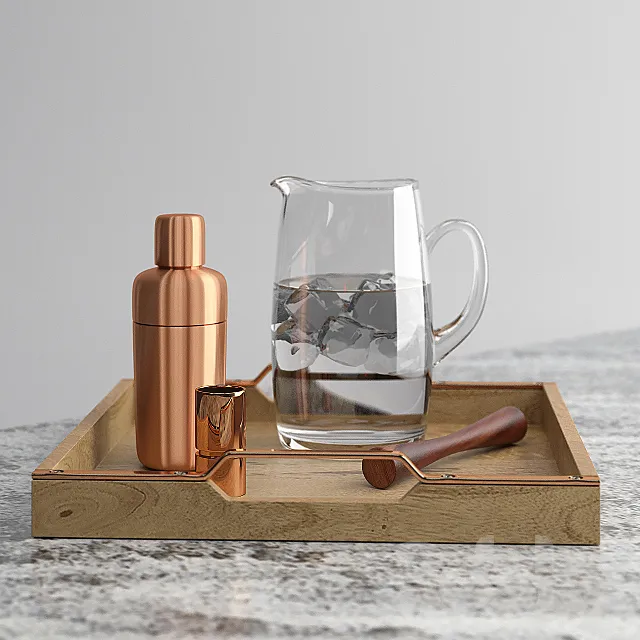 copper_shaker_SET 3D Model