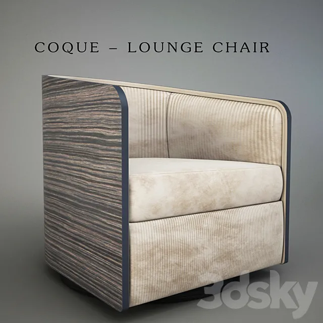 COQUE – LOUNGE CHAIR 3D Model