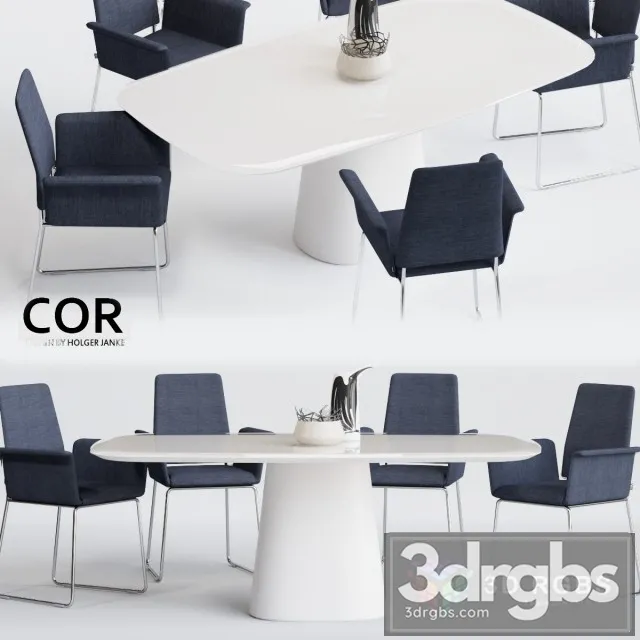 Cor Fino Table and Chair 3D Model Download Cor Fino Table and Chair 3D Model Download
