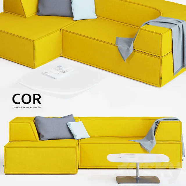 COR Trio Sofa 3D Model COR Trio Sofa 3D Model