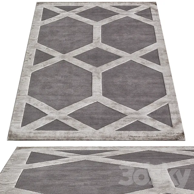 Cora by Suzanne Sharp for The Rug Company 3D Model Cora by Suzanne Sharp for The Rug Company 3D Model