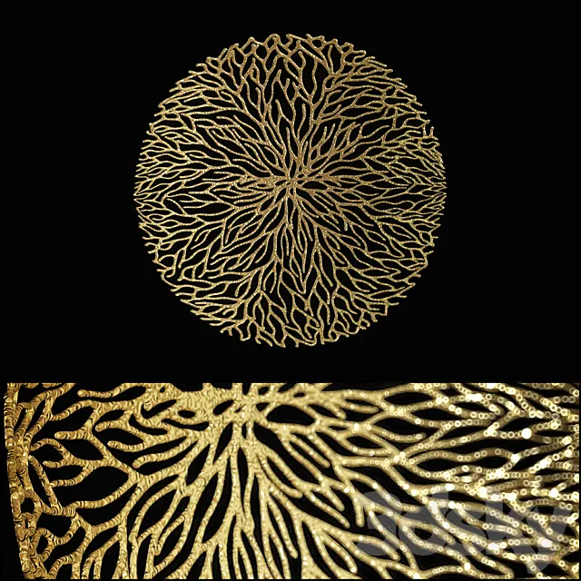 coral bowl round 3D Model coral bowl round 3D Model