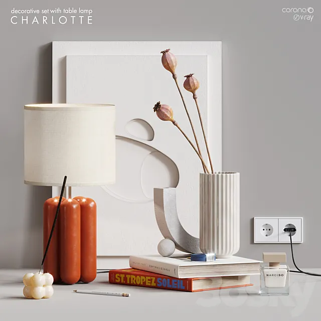 Coral decor set 3DModel