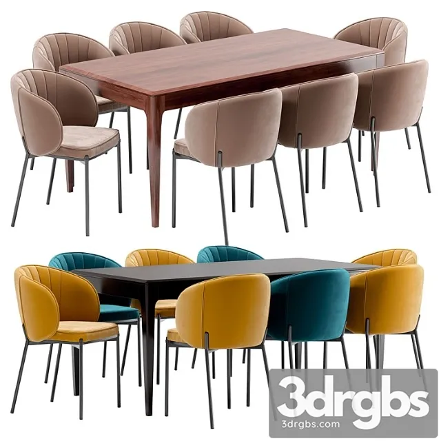 Coral dining chair and brooklyn table Coral dining chair and brooklyn table