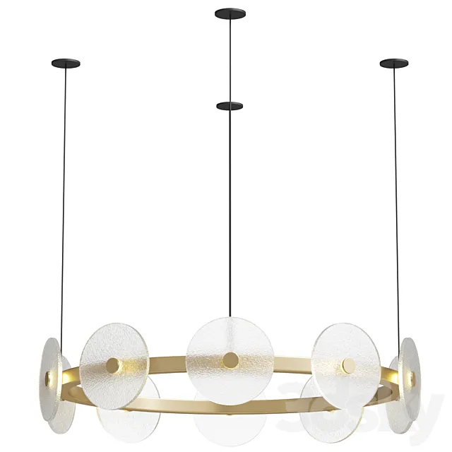 Coral Ring Pendant Light 3D Model