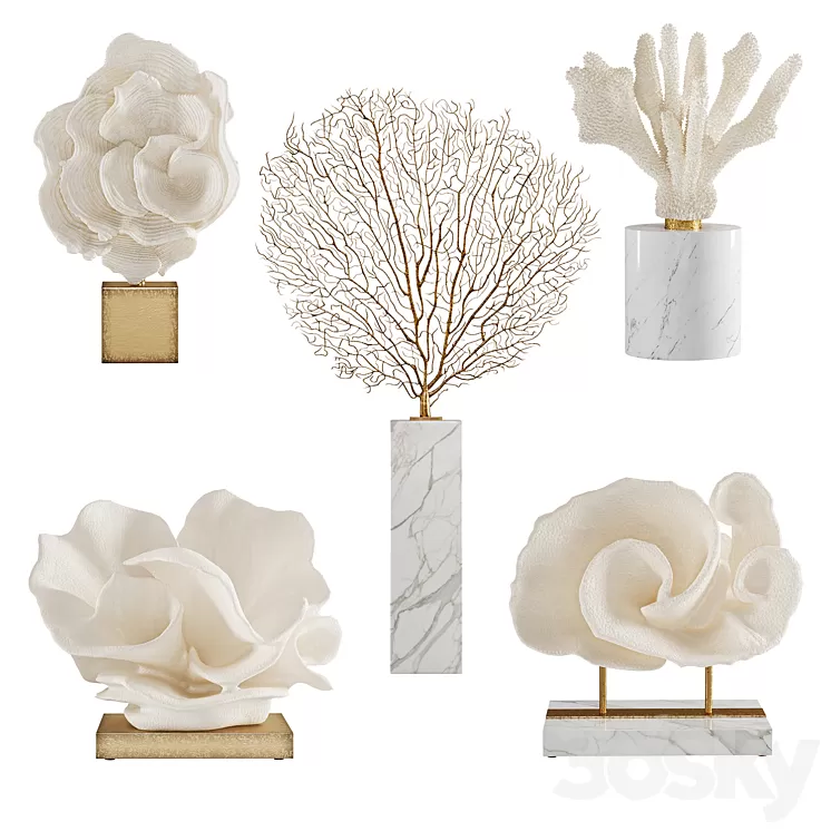 Coral Set 5 3D Model Free Download