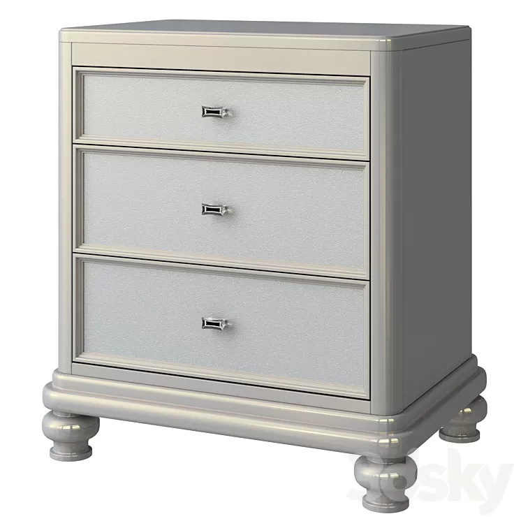 Coralayne bedside table 3D Model Coralayne bedside table 3D Model