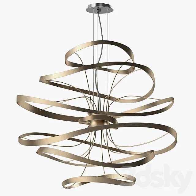 Corbett lighting – Calligraphy pendant 3D Model Corbett lighting – Calligraphy pendant 3D Model