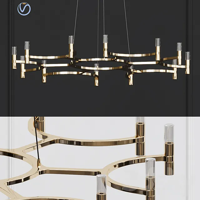 Corbett lighting hudson valley lighting 3DModel Corbett lighting hudson valley lighting 3DModel