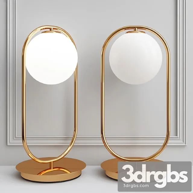 Corda table lamp 3D Model Download