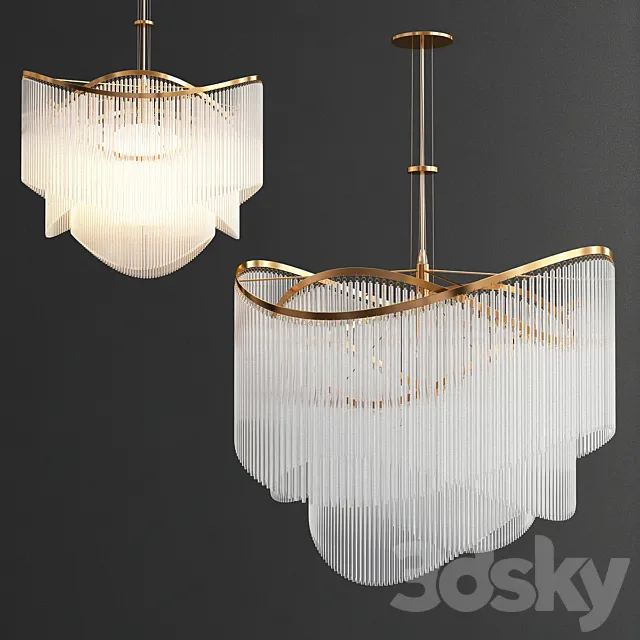 Cordelia 3 Tier Pendant 3DModel