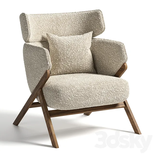 Cordial StudioF Armchair 02 3D Model Cordial StudioF Armchair 02 3D Model