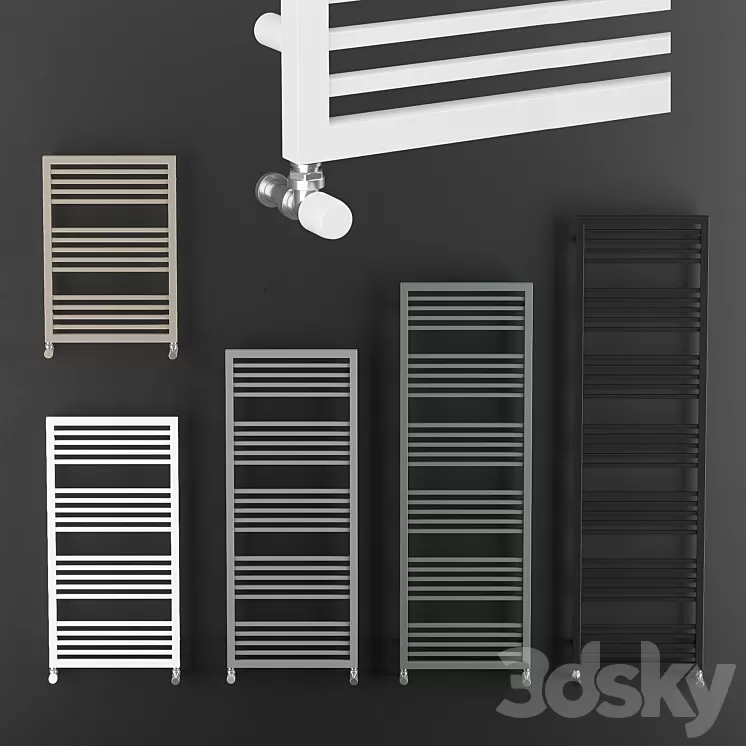 Cordivari naike towel rails 3D Model Cordivari naike towel rails 3D Model