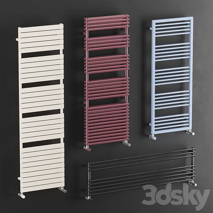 Cordivari towel rails 3D Model Cordivari towel rails 3D Model