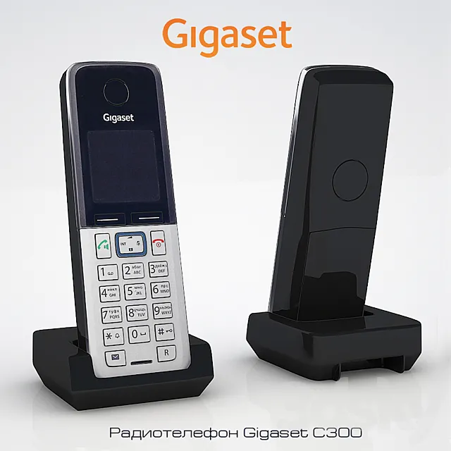 Cordless phone Gigaset C300 3D Model