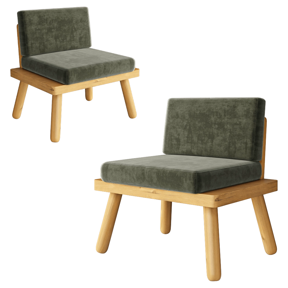 CORE objects – Armchair ON LEGS 3D Model